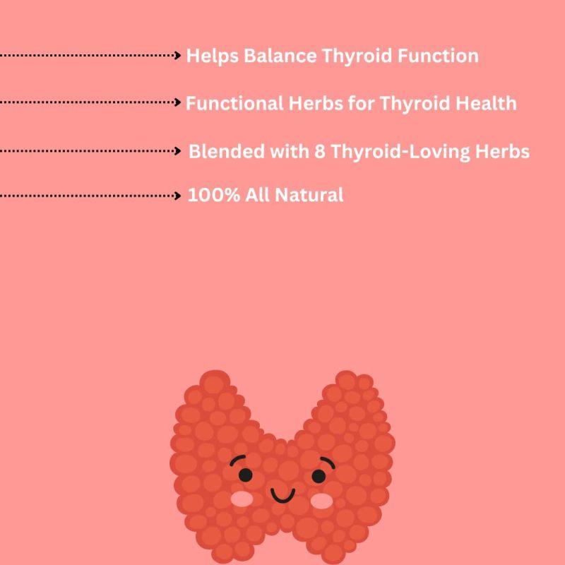 Thyroid Hero for Thyroid Balance Support Herbal Tea with 8 Functional